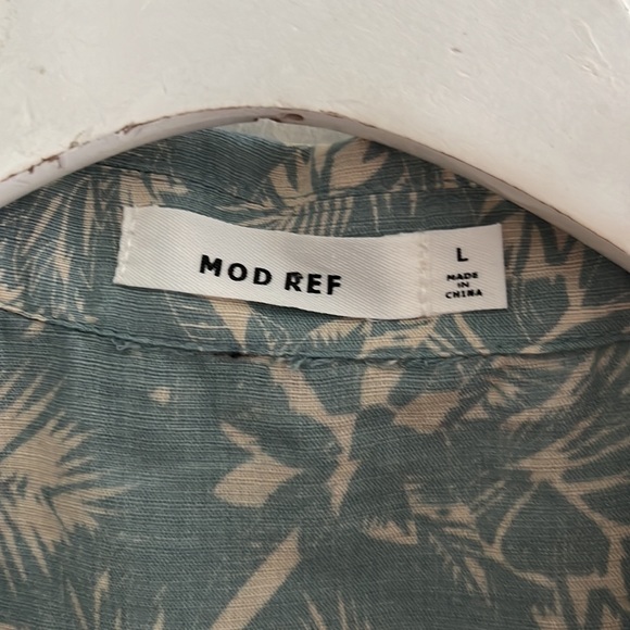 MOD REF BUTTON UP/TIE FRONT SHIRT size L - Picture 3 of 5